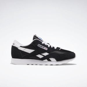 Reebok Classic Nylon Turnschuhe Damen - Schwarz/Weiß - DE 401-SVG